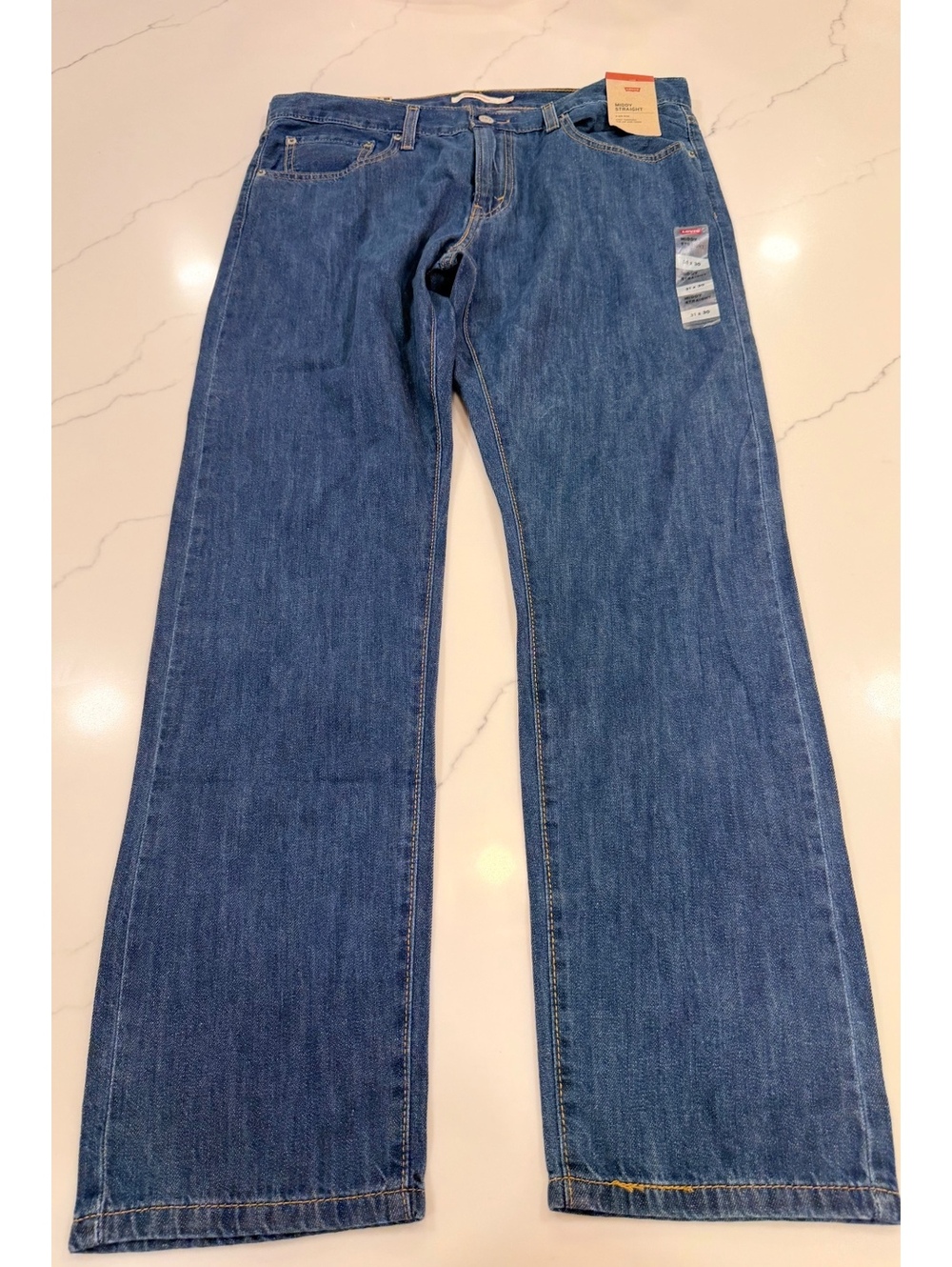 NEW $69 Levis Middy Straight Medium Wash Jeans Size 12 31x30